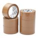 Fit For The Job Pakkettape - Bruine verpakkingstape voor zwaar gebruik, 48 mm x 66 m, 6 rollen - Stille verpakking voor algemeen gebruik, veilige zelfklevende verzegeling