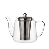 Dille &amp; Kamille Theepot met theezeefje, recht, glas, 1,1 l