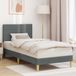 vidaXL Bedframe met hoofdeinde Donkergrijs 100 x 190 cm Stof