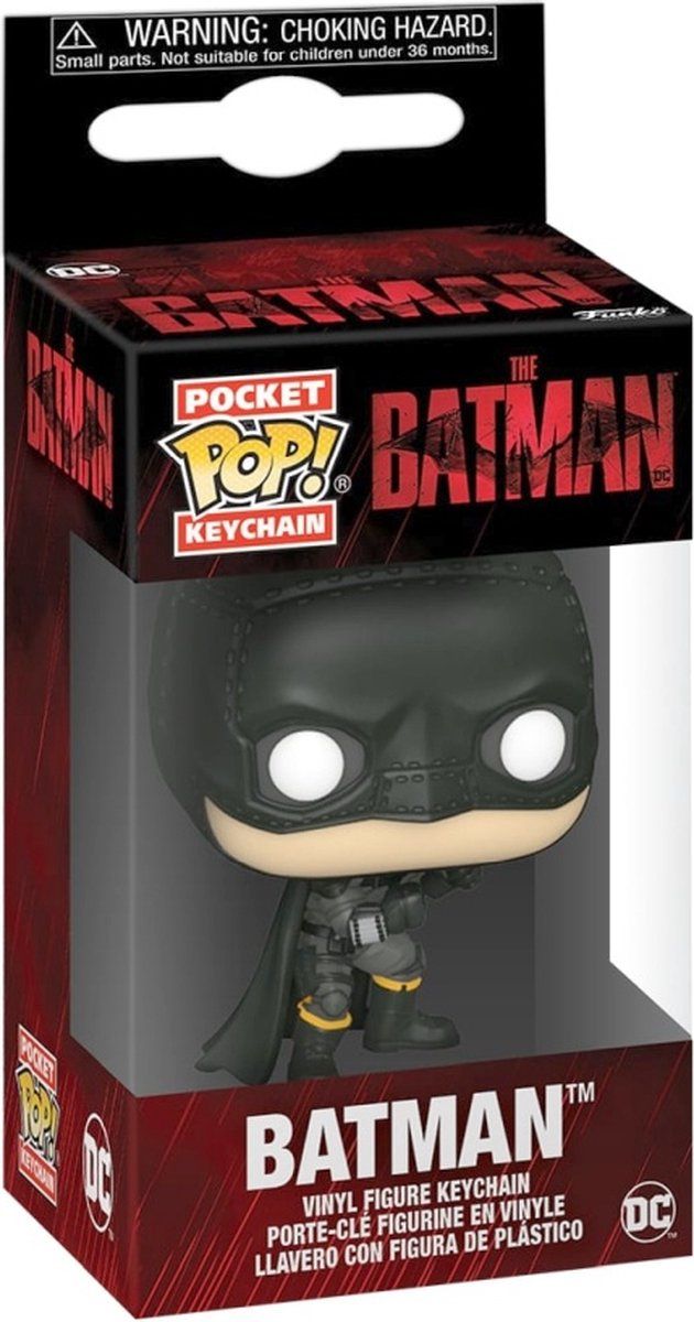 Funko Pocket Pop! Keychain: DC Comics - Batman 2022 - Zwart
