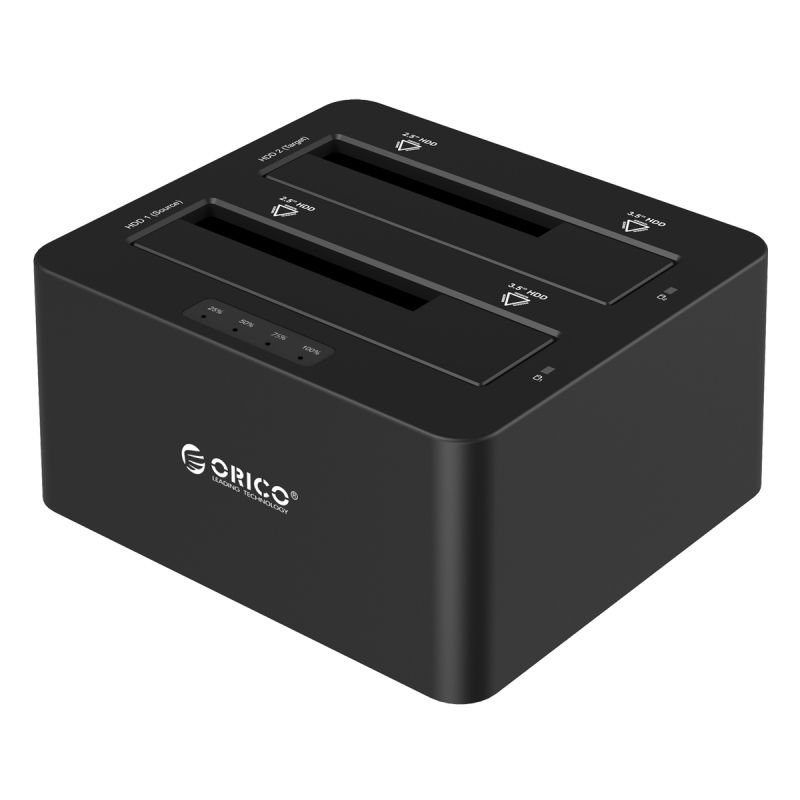 Orico USB3.0 docking station voor 2x 2.5 en/of 3.5 SATA HDD's