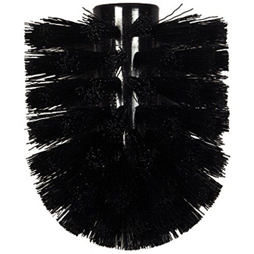 Spirella WC-borstel vervangende borstelkop (ØxH): 8,3 x 10 cm zwart
