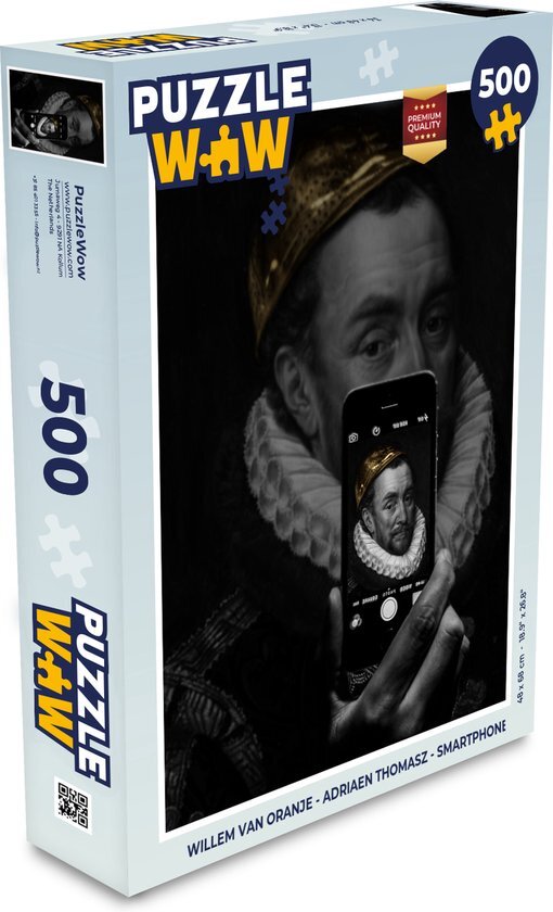 MuchoWow Puzzel Willem van Oranje - Adriaen Thomasz - Smartphone - Legpuzzel - Puzzel 500 stukjes