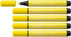 STABILO Pen 68 MAX Viltstift, Citroengeel, Doos van 5 stuks