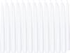 Trend Candles Dinerkaarsen/kandelaarkaarsen Cello - 24x stuks - wit - 8 branduren - 25 cm