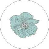 Bonateks Ronde digitaal bedrukte muismat, antislip onderkant, voor kantoor en thuis, diameter: 22 cm