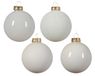 Decoris Kerstballen mix glas d7 cm wolwit 42 stuks