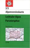 Lechtaler Deutscher Alpenverein e.V. Alpenvereinskarte- Lechtaler Alpen Parseierspitze