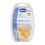 Chicco Fopspeen Rubber 6m+ - Bruin/Transparant