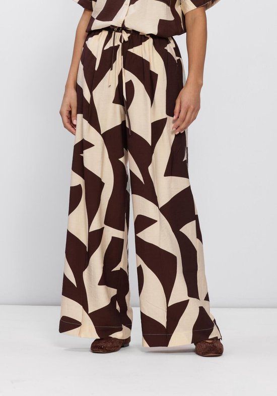 GRACE & MILA Palazzo Broeken Dames - Creme - Maat S