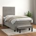 Maison Exclusive - Sommier à lattes de lit et matelas Gris clair 80x200 cm Velours