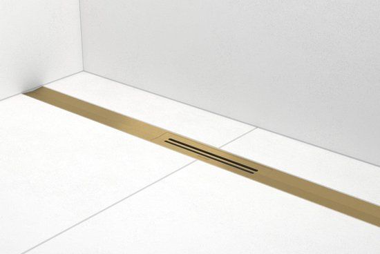 Easy Drain R-line Clean Color Douchegoot - 120cm - Brushed Brass