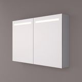 HIPP Design spiegelkast - Horizontale LED Banen 160 x 70 x 14 cm met Spiegelverwarming en Geaard Stopcontact