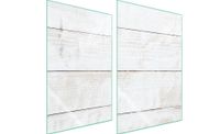 Plaque de protection en verre pour cuisine, 2x35x52 cm, bois