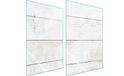 Plaque de protection en verre pour cuisine, 2x35x52 cm, bois
