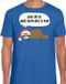Bellatio Decorations Shoppartners Bv Luiaard Kerstshirt / Kerst t-shirt Wake me up when christmas is over blauw voor heren - Kerstkleding / Christmas outfit M