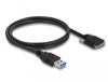 DeLOCK 87799 USB-kabel USB 3.2 Gen 1 (3.1 Gen 1) 1 m USB A Micro-USB B Schwarz