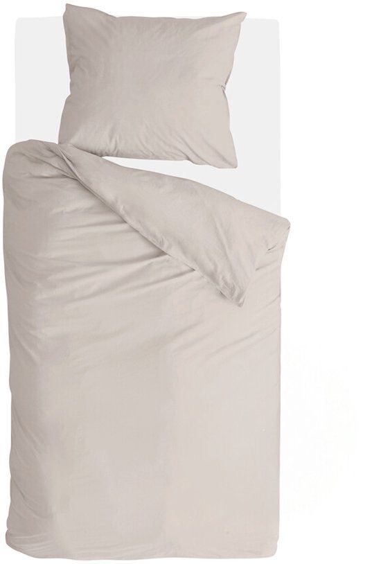 Walra Dekbedovertrek Neutral Nest - 140x220 - 70% gerecycled Katoen (GRS) / 30% Katoen (BCI) - Zand