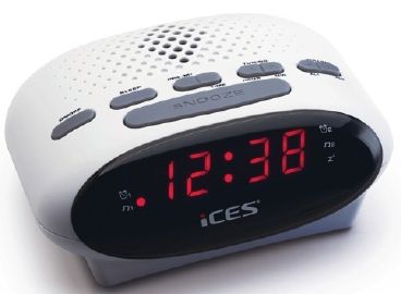 Ices Electronics Ices ICR-210 - Wekkerradio - Wit