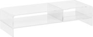 HOMCOM Monitorstandaard Acryl 50,8L x 19B x 12H cm Transparent