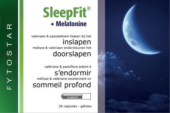 Fytostar SleepFit 3in1 Slaapformule – Slaapopwekkend - Voedingssupplement – 20 capsules