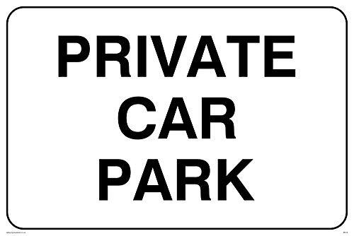 Viking Signs Viking Signs IR573-A4L-1M "Private Car Park" Sign, 1 mm Plastic Semi-Rigid, 200 mm H x 300 mm W