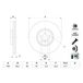 BOSCH Disque de frein (0 986 479 H12)