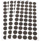 Adsamm FP-15-SA-BR-16-50-3 FP-15-SA-BR-16-50 150 x viltglijders, bruin, Ø 16 mm