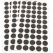 Adsamm FP-15-SA-BR-16-50-3 FP-15-SA-BR-16-50 150 x viltglijders, bruin, Ø 16 mm