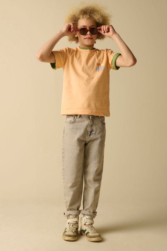 Sissy-Boy - Lichtoranje T-shirt met artwork