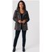 Karl Lagerfeld Manteau Court Léopard Léopard Taille : M | Manteau Croisé Outlet | Femme | Brun