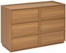 5 Five Simply Smart Commode met 6 lades van donker hout FRAMY
