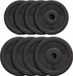 Gorilla Sports Disques d'haltères - 30 kg (4 x 5 & 4 x 2,5 kg) - Plastique - 30 mm