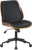 CLP Mitch Bureaustoel - Ergonomisch - Walnoot/Zwart
