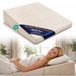 Coussin Wig pour Lit et Canapé 68x65 cm – Coussin Anti-Reflux & Coin de Matelas pour Adultes – Coin de Lit, Coussin de Lecture, Coussin de Dossier, Coussin de Jambe – Rehausseur de Matelas Housse Lavable Oeko-Tex