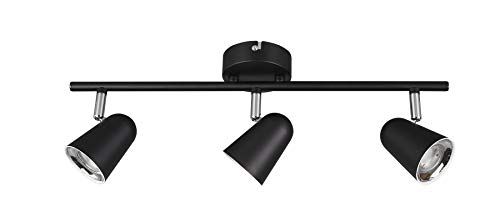Reality Leuchten LED spotbalk Toulouse R82123132 - Zwart - 3x 3,5 Watt LED