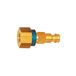 Riegler Unieke nippel NW 5, messing blank, G 1/4 IG, bruin, werkdruk 0-35 bar, medium/omgevingstemperatuur. -20 °C tot 100 °C