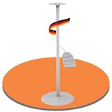 PureMounts PM-SOM-061 Standaard compatibel met SONOS ONE en SONOS PLAY:1™, hoogte: 716 mm, geïntegreerde kabelgeleiding, draagvermogen: 3 kg, wit.