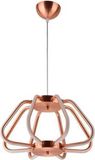BES LED Phoena Hanglamp - 38W - Natuurlijk Wit 4000K - Ovaal - Koper