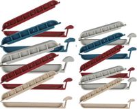 Urban Living Vershoudclips/afsluitclips - 10x - gekleurd - kunststof - 8 en 10 cm - zaksluiters