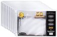 50 Gold Seal 50 stuks 28 x 40 cm zwaargewicht diamant transparante bladbeschermers, zijladen, grootboek vel beschermers, 3-gaats geperforeerd