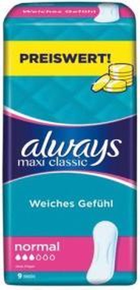 Always Maxi Classic 9 stuks Sparpaket - Damenbinde