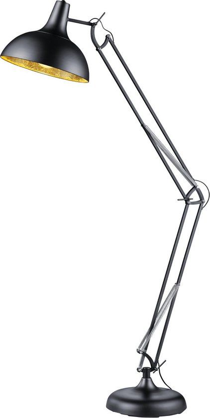 RL LIVE YOUR LIGHT Salvador Vloerlamp - Zwart - E27 - 180cm - Met Dimfunctie