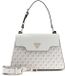 GUESS G Wave II Top Handle Flap Handtas Stone Logo crème