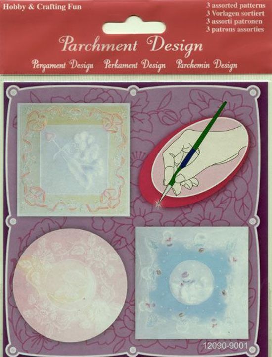 Hobby & Crafting Fun 8x Verschillende Perkament Design Sets - 150 Grams - 3 Patronen per Set