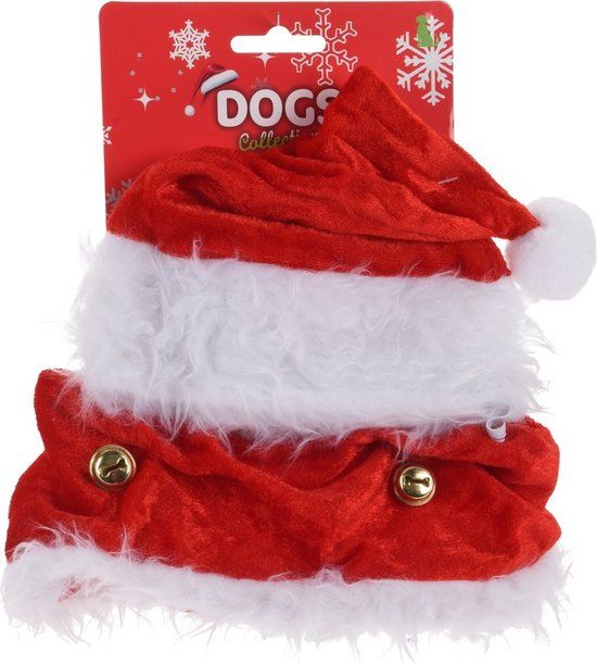 Dogs Collection Hondenkostuum - 44 cm - Rood - Polyester - Kerst