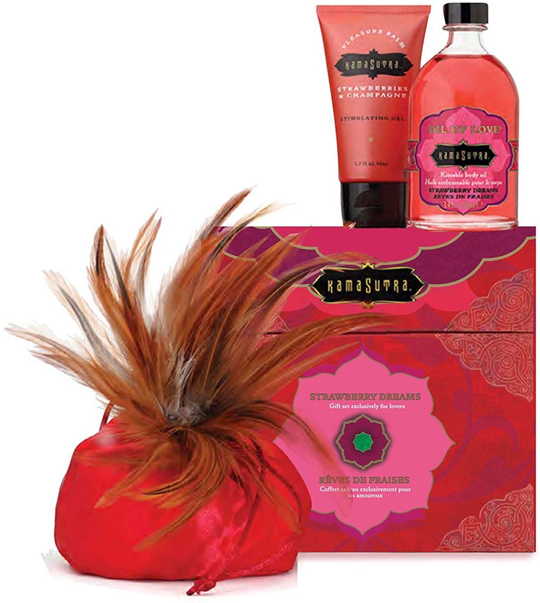 Kamasutra Treasure Trove Strawberry Massageset