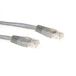 ACT Grijze 0,25 meter U/UTP CAT6 patchkabel met RJ45 connectoren