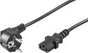 Microconnect PE010405 elektriciteitssnoer Zwart 0,5 m C13 stekker CEE7/7