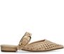 Manfield - Femme - Mocassins en cuir beige - Taille 41